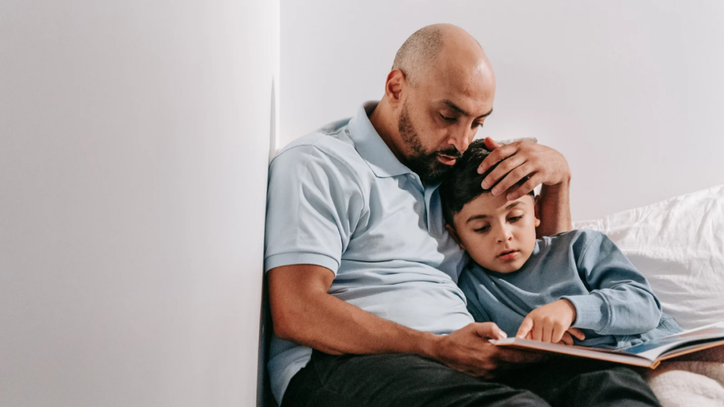 child and father